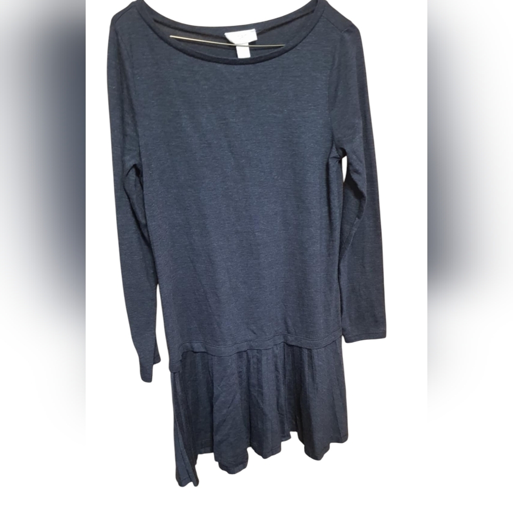 LOFT Cotton Boat Neck Dress